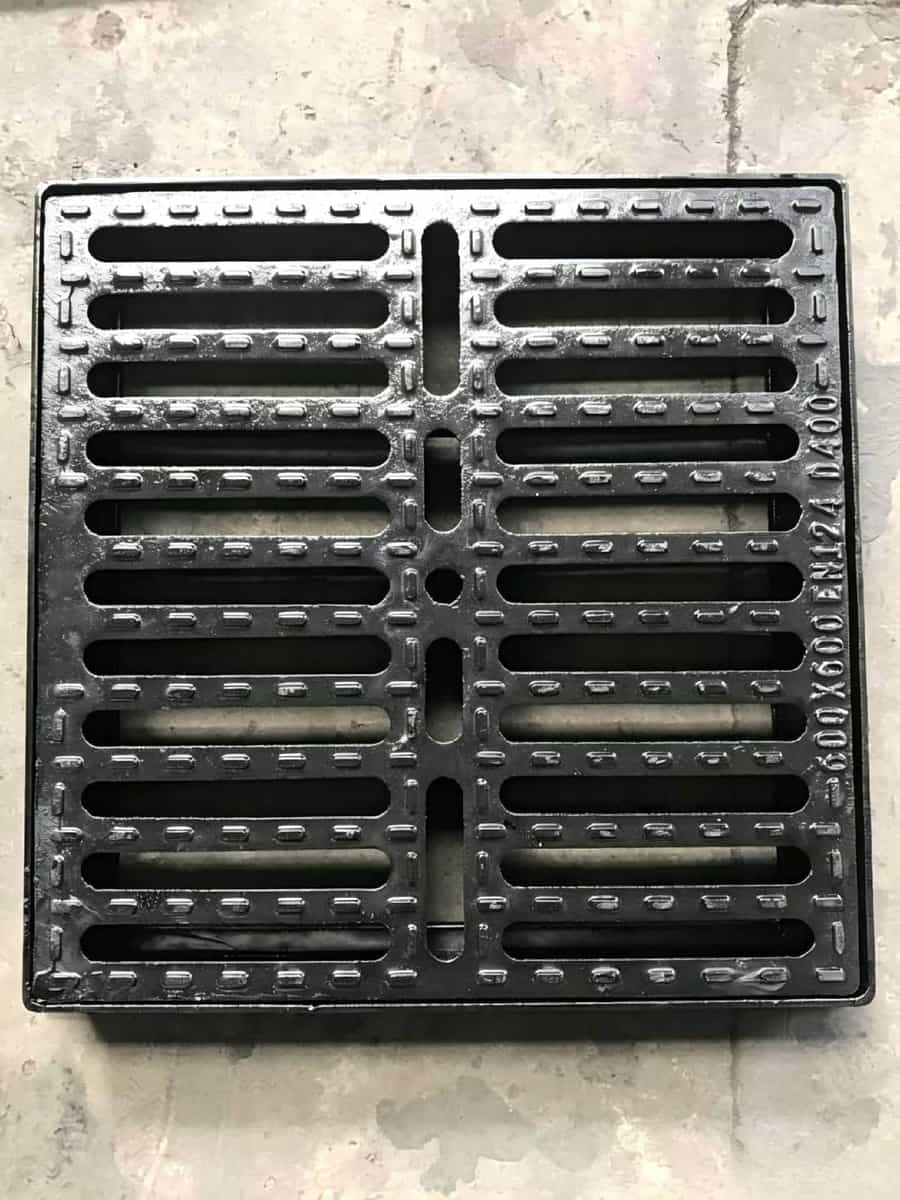 Cast Iron Catch Basin Grate with Frame
